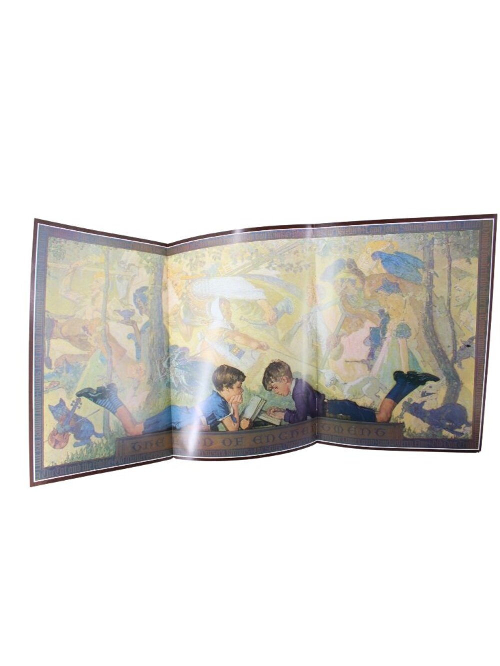 Saturday Land of Enchantment Fold Out Reprint Print Norman Rockwell 94801